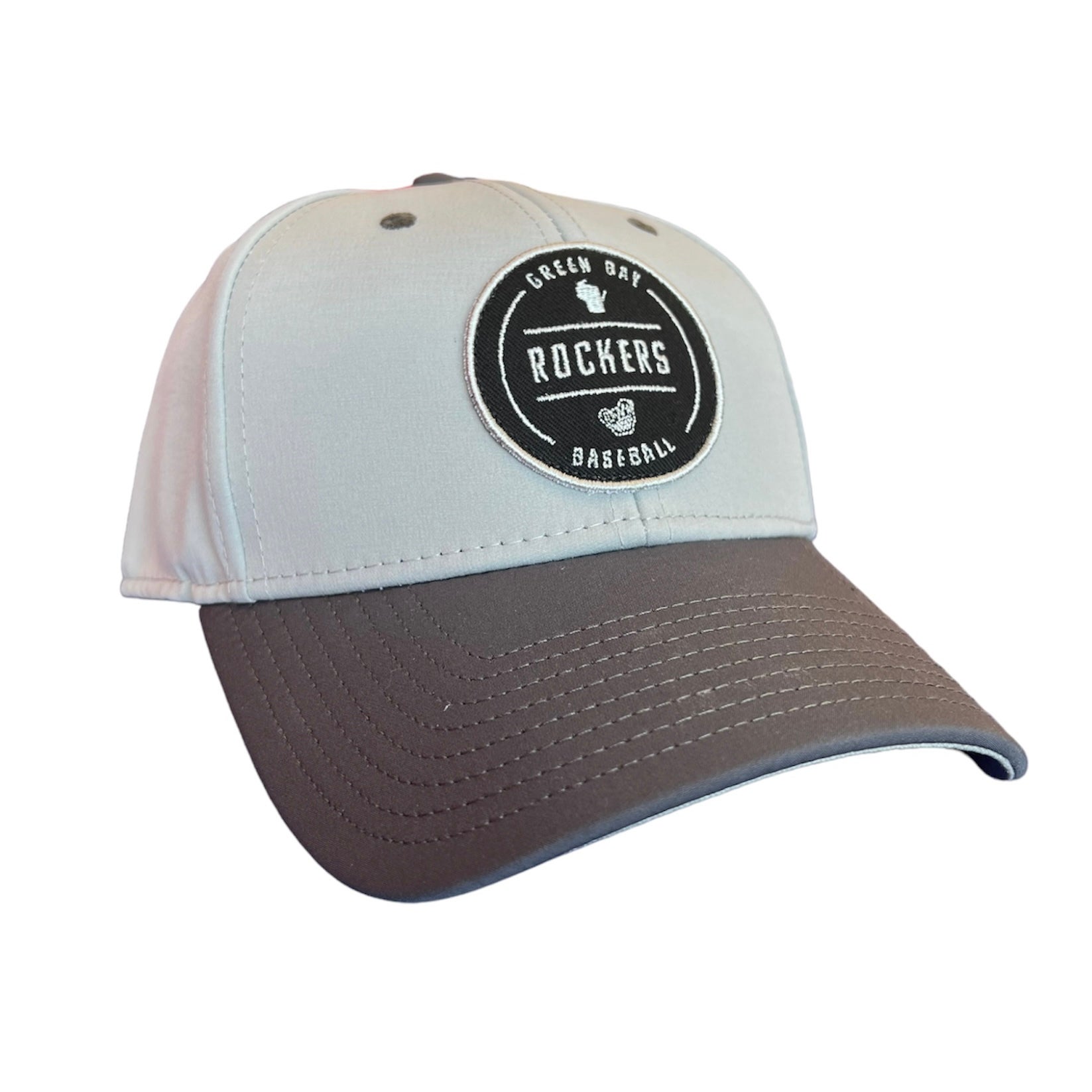 Two-Tone Gray Fitted Hat | Green Bay Rockers